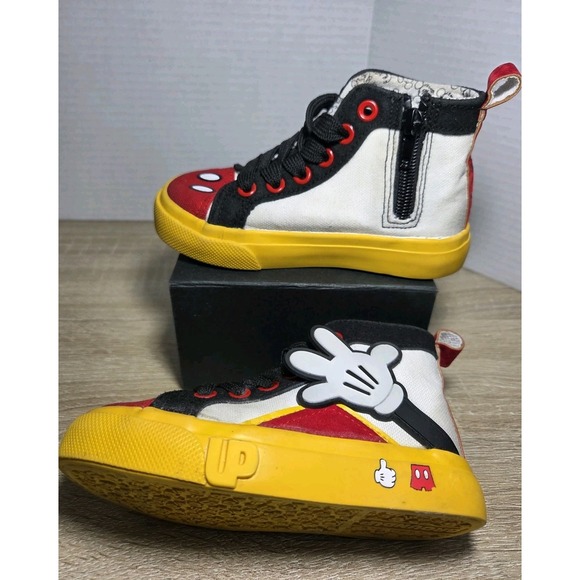 Mickey Mouse Sneaker by Ground Up Toddler Sz 8 Shoes Disney Unisex Oh Boy! - Picture 6 of 9